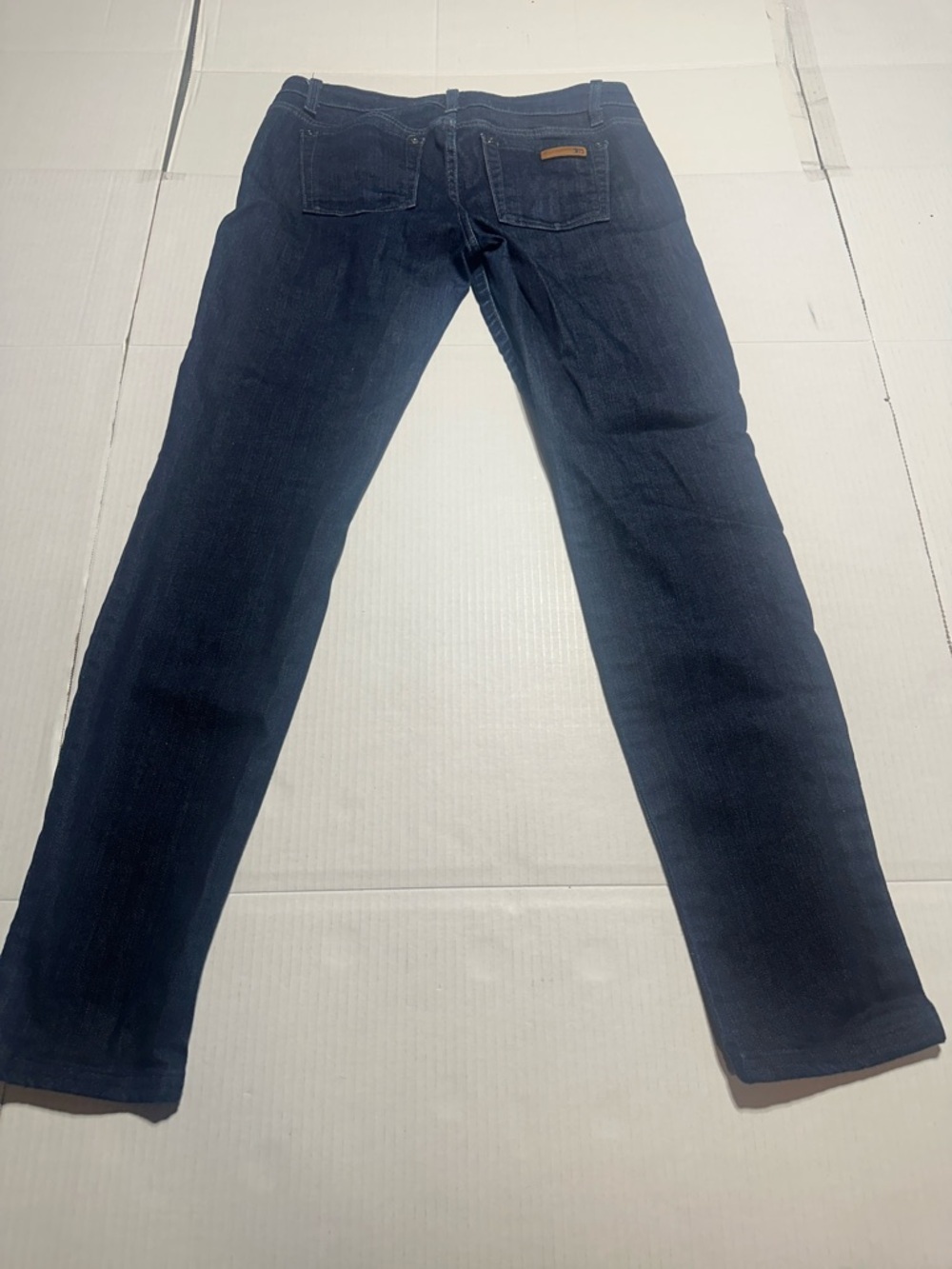 Joe’s Chelsea dark Blue denim Slim Jeans multiple pockets and zipper 98% cotton - Picture 7 of 8